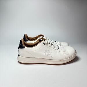 Kuru ROAM White Classic Court Sneaker Women Size 7 Leather Comfort Shoes